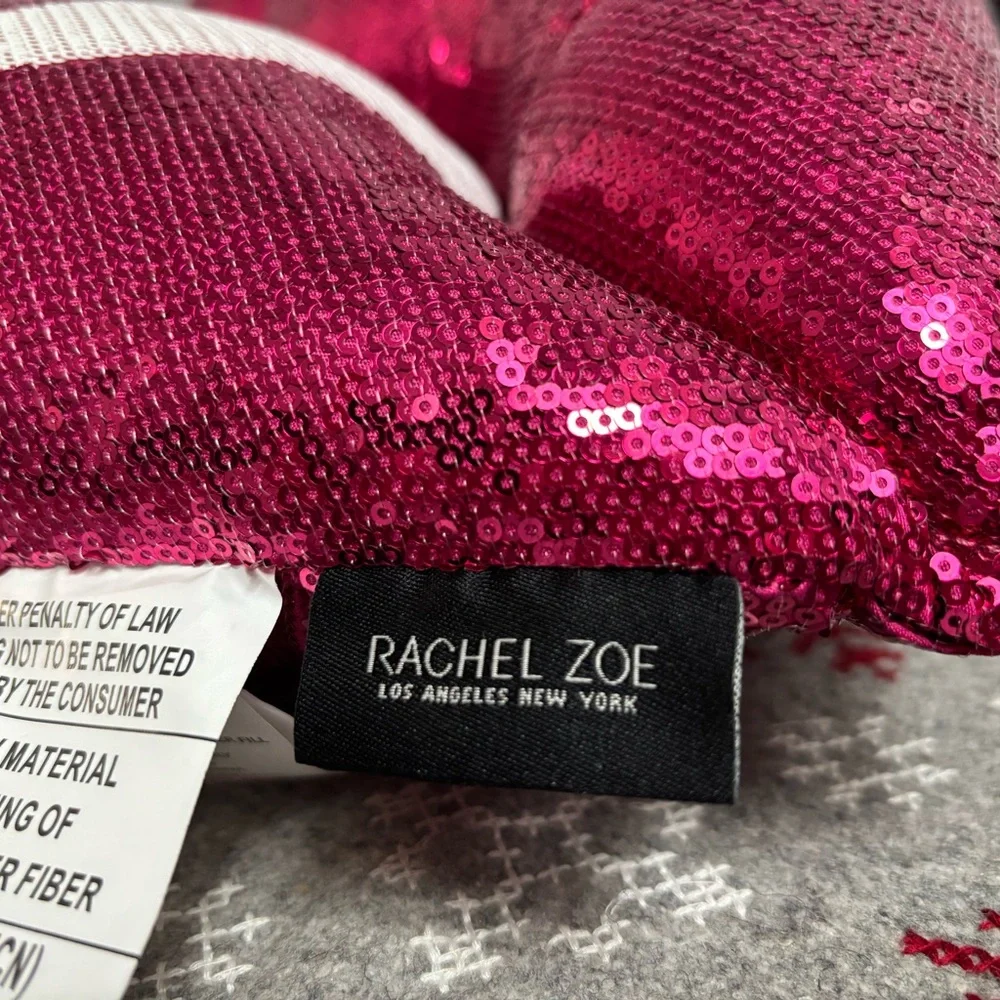 Rachel Zoe Two-Sided Sequin Lip Decorative Pillow